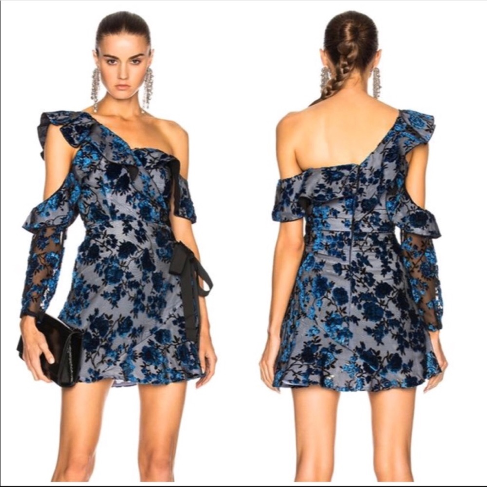 Self Portrait Wrap Mini Dress